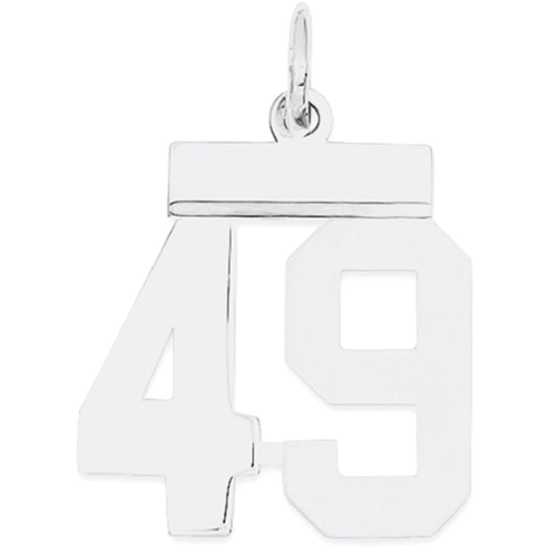 IceCarats 925 Sterling Silver Small Number 49 Sport