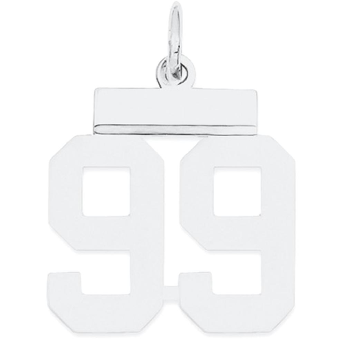 IceCarats 925 Sterling Silver Small Number 99 Sport