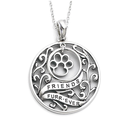 IceCarats 925 Sterling Silver Animal Friends Dog 18 Inch Chain Necklace Animalsinsect Inspirational