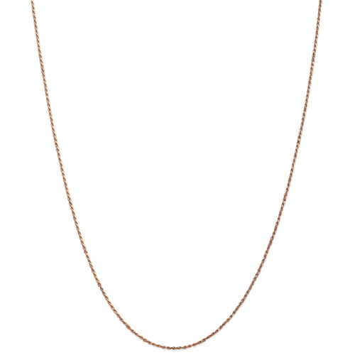 IceCarats 14k Rose Gold 1mm Rope Chain