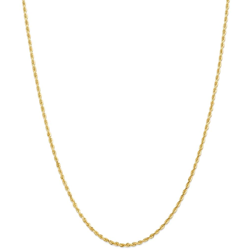 IceCarats 14k Yellow Gold 2.25mm Quadruple Link Rope Chain Necklace 18 Inch Handmade