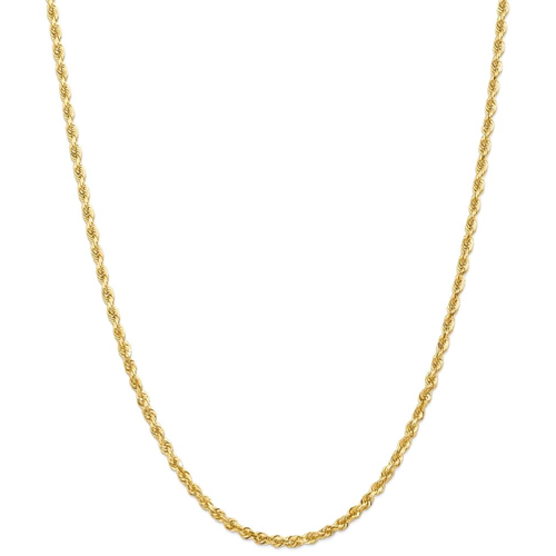IceCarats 14k Yellow Gold 3.35mm Quadruple Link Rope Chain Necklace 22 Inch Handmade