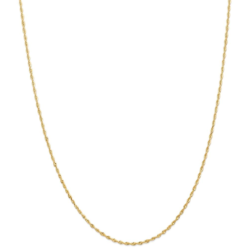 IceCarats 14k Yellow Gold 1.84mm Quadruple Link Rope Chain Necklace 20 Inch Handmade