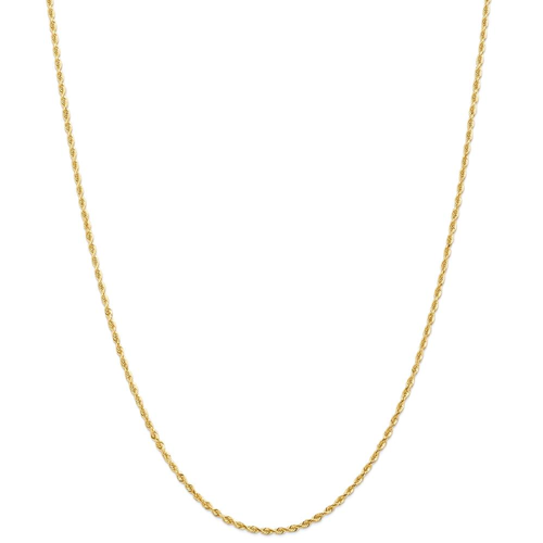 IceCarats 14k Yellow Gold 2mm Quadruple Link Rope Chain Necklace 22 Inch Handmade