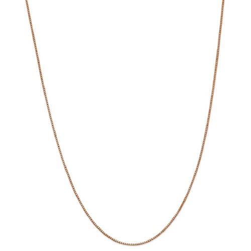 IceCarats 14k Rose Gold 1mm Box Link Necklace Chain
