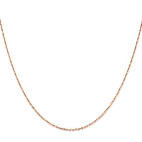 IceCarats 14k Rose Gold 1.4mm Link Cable Chain Necklace 24 Inch Round