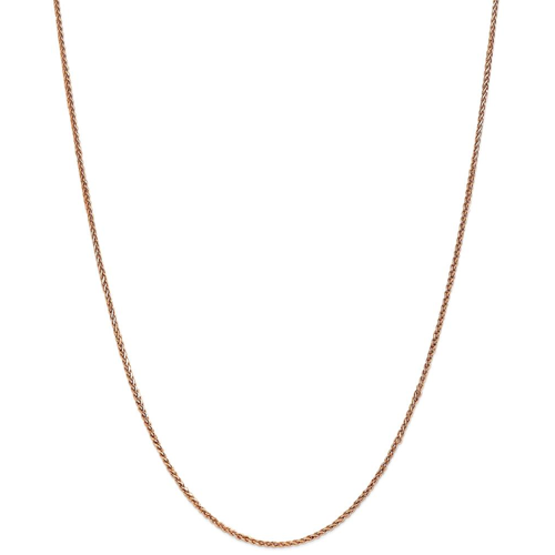 IceCarats 14k Rose Gold 1.40mm Spiga Chain Necklace 24 Inch Wheat