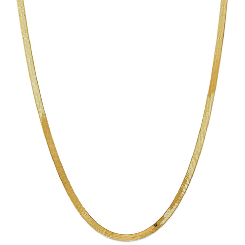 IceCarats 14k Yellow Gold 4mm Silky Link Herringbone Chain