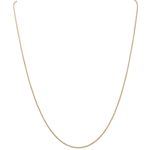IceCarats 14k Yellow Gold 1.2mm Round Snake Chain Necklace 18 Inch