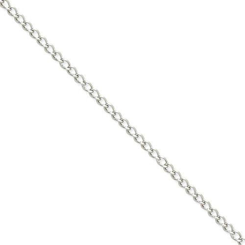 IceCarats Stainless Steel 3mm Link Curb Chain Necklace 20 Inch