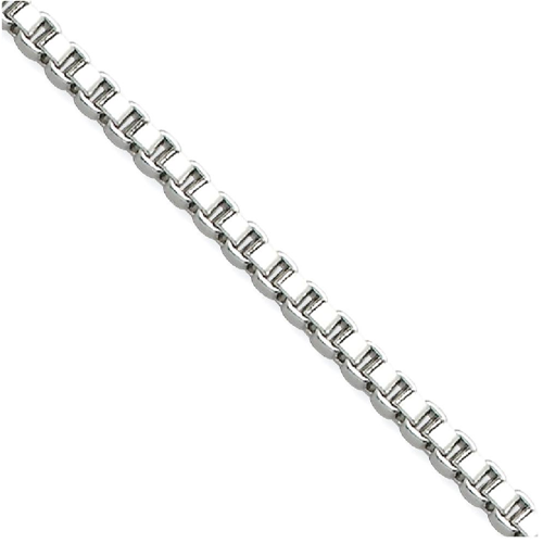 IceCarats Stainless Steel 2.4mm 22 Inch Link Box Chain Necklace