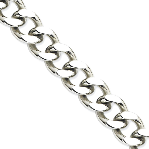 IceCarats Stainless Steel 13.75mm 22.5in Link Curb Chain Necklace 22.50 Inch Men