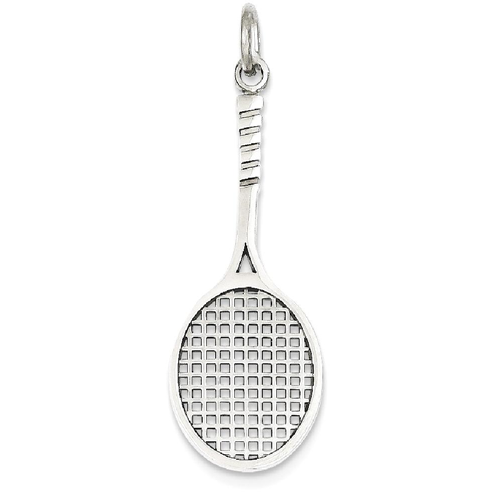 IceCarats 14k White Gold Tennis Racquet 