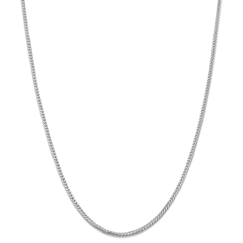 IceCarats 14k White Gold 2mm Franco Chain Necklace 20 Inch