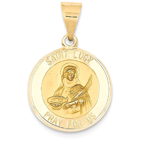 Icecarats 14k Yellow Gold Saint Lucy Medal Pendant Charm Necklace Religious Patron St Best Canada - Saint Lucy Gold Pendant Icecarats 14k Yellow Gold Saint Lucy Medal Pendant Charm Necklace Religious Patron St Best Canada - Saint Lucy Gold Pendant