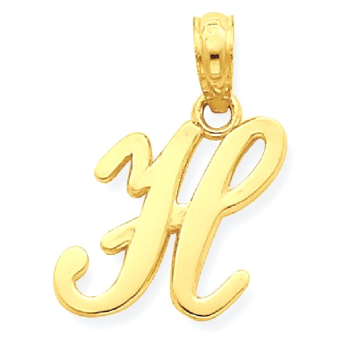 Name letter charm on sale necklace