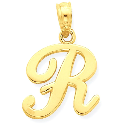 14k gold letter charms