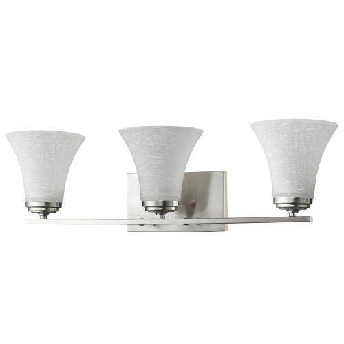 Union 3-Light Bath & Vanity Fixture in Satin Nickel