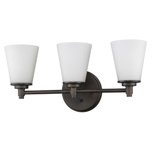 Conti 3-Light Bath & Vanity Fixture in Oil-Rubbed Bronze