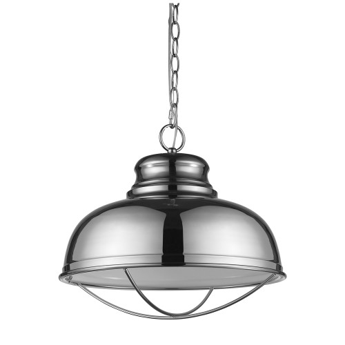 ACCLAIM LIGHTING  Ansen 1-Light Pendant W/metal Shade In Polished Nickel