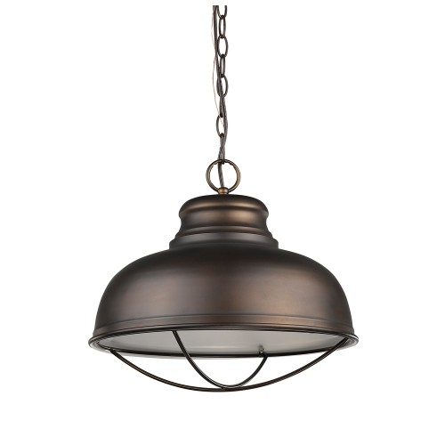 ACCLAIM LIGHTING  Ansen 1-Light Pendant W/metal Shade In Oil Rubbed Bronze