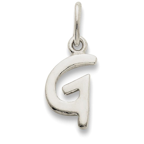 IceCarats 925 Sterling Silver Initial Monogram Name Letter G Pendant Charm Necklace