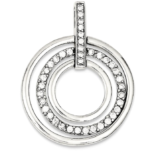 IceCarats 925 Sterling Silver Cubic Zirconia Cz Pendant Charm Necklace