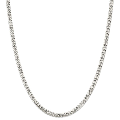 IceCarats 925 Sterling Silver 5mm Domed Link Curb Chain Necklace 20 Inch