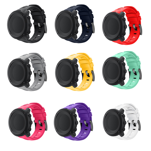 StrapsCo Silicone Band Strap for Suunto Suunto Ambit3 Vertical in Green