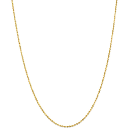 IceCarats 14k Yellow Gold 2mm Handmade Link Rope Chain Necklace 14 Inch