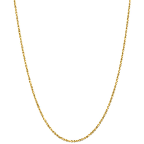 IceCarats 14k Yellow Gold 2.25mm Handmade Link Rope Chain Necklace 18 Inch