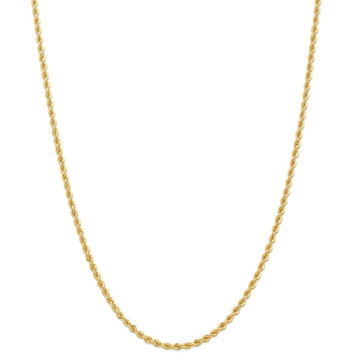 IceCarats 14k Yellow Gold 2.75mm Handmade Link Rope Chain Necklace 16 Inch