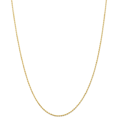 IceCarats 14k Yellow Gold 1.50mm Link Rope Lobster Clasp Chain Necklace 24 Inch Handmade
