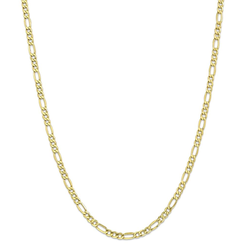 IceCarats 10k Yellow Gold 4.4mm Link Figaro Chain Necklace 18 Inch