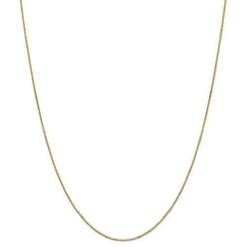 IceCarats 10k Yellow Gold .90mm Link Box Chain Necklace 20 Inch