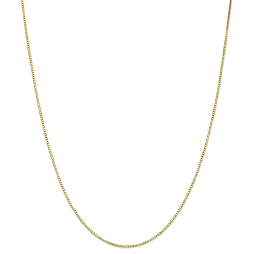 IceCarats 10k Yellow Gold 1.10mm Link Box Chain Necklace 18 Inch
