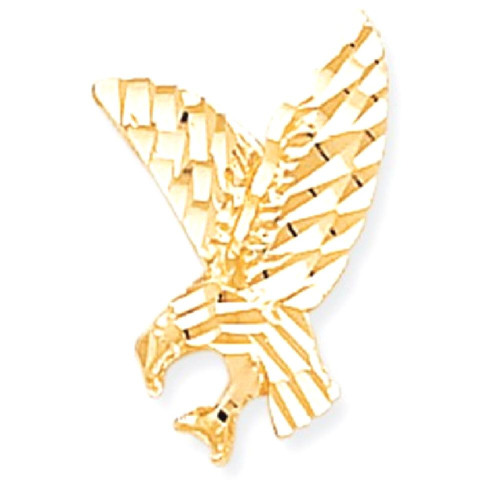 IceCarats 10k Yellow Gold Eagle Pendant Charm Necklace Bird