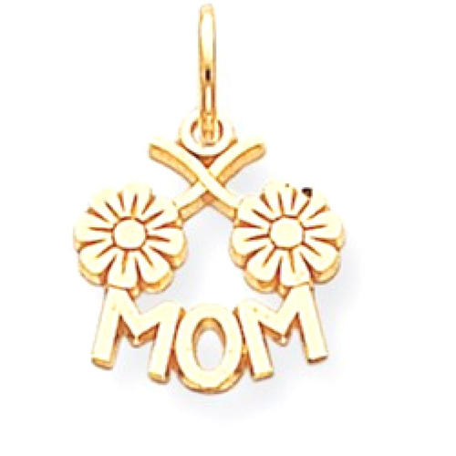 IceCarats 10k Yellow Gold Mom Pendant Charm Necklace Special Person