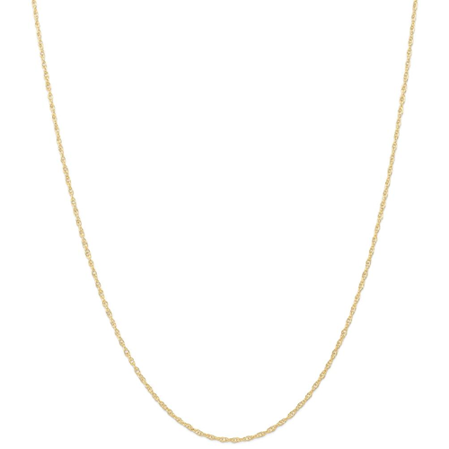 IceCarats 14k Yellow Gold 1.35mm Carded Cable Link Rope Chain Necklace 18 Inch