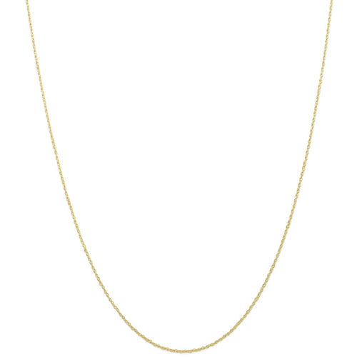 IceCarats 10k Yellow Gold .7 Mm Carded Cable Link Rope Chain Necklace 16 Inch