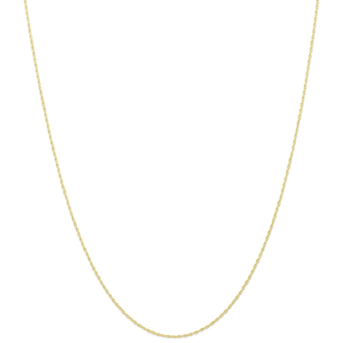 IceCarats 10k Yellow Gold .95 Mm Carded Cable Link Rope Chain Necklace 16 Inch