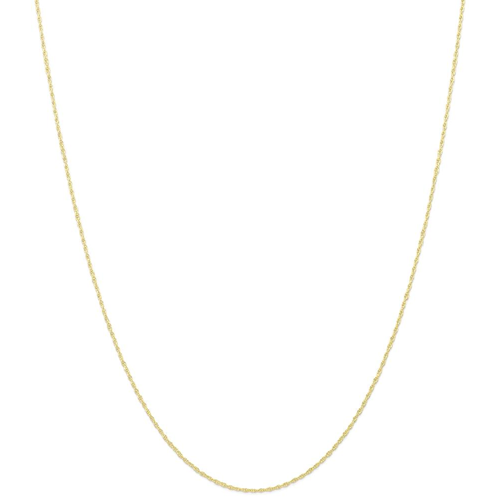 IceCarats 10k Yellow Gold .95 Mm Carded Cable Link Rope Chain Necklace 18 Inch