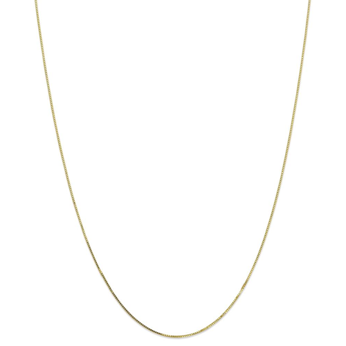 IceCarats 10k Yellow Gold .7mm Link Box Chain Necklace 16 Inch