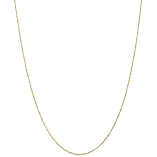 IceCarats 10k Yellow Gold .8mm Lite Baby Link Rope Chain Necklace 14 Inch
