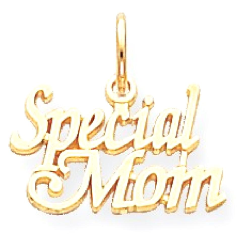 IceCarats 10k Yellow Gold Mom Pendant Charm Necklace Special Person