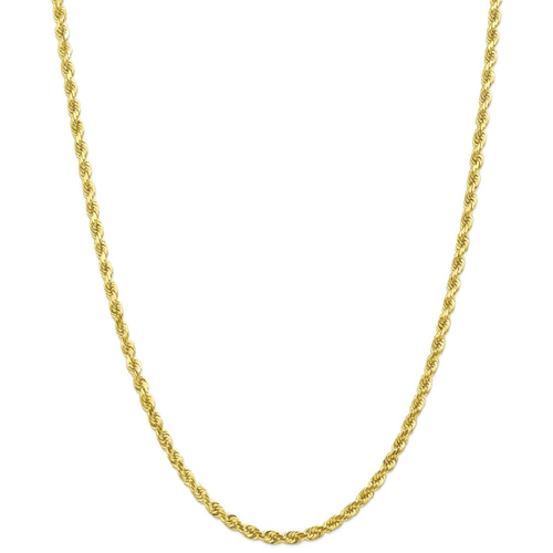 IceCarats 10k Yellow Gold 4mm Handmade Link Rope Chain Necklace 16 Inch