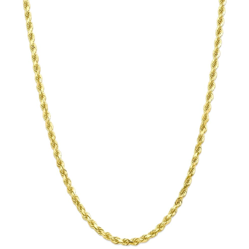 IceCarats 10k Yellow Gold 5mm Handmade Link Rope Chain Necklace 18 Inch