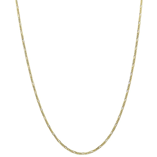 IceCarats 10k Yellow Gold 1.75mm Link Figaro Chain Necklace 18 Inch