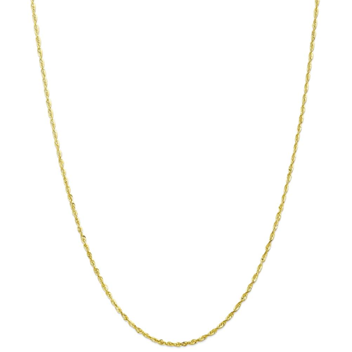 IceCarats 10k Yellow Gold 2mm Lite Link Rope Chain Necklace 18 Inch Handmade