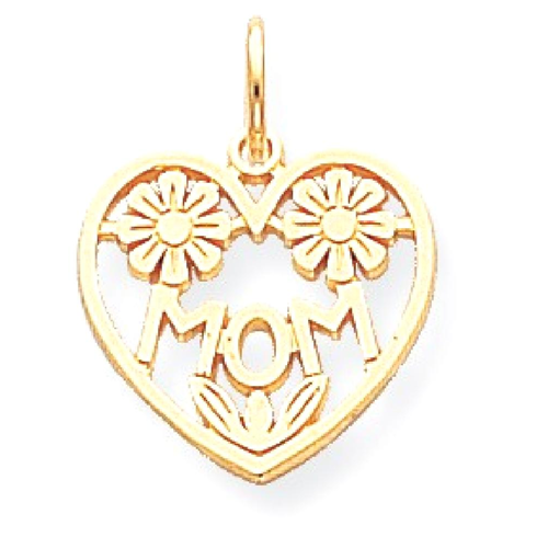 IceCarats 10k Yellow Gold Mom Pendant Charm Necklace Special Person